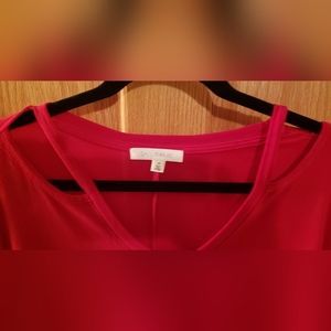 Brand new red dress top, brand name daily threads, size 1x excellent holiday top